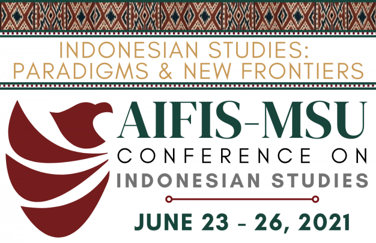 AIFIS-MSU Conference on Indonesian Studies with batik and logo